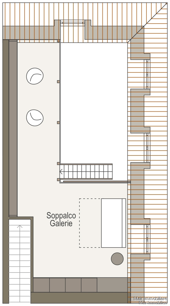 Planimetria soppalco - Plan Dachraum